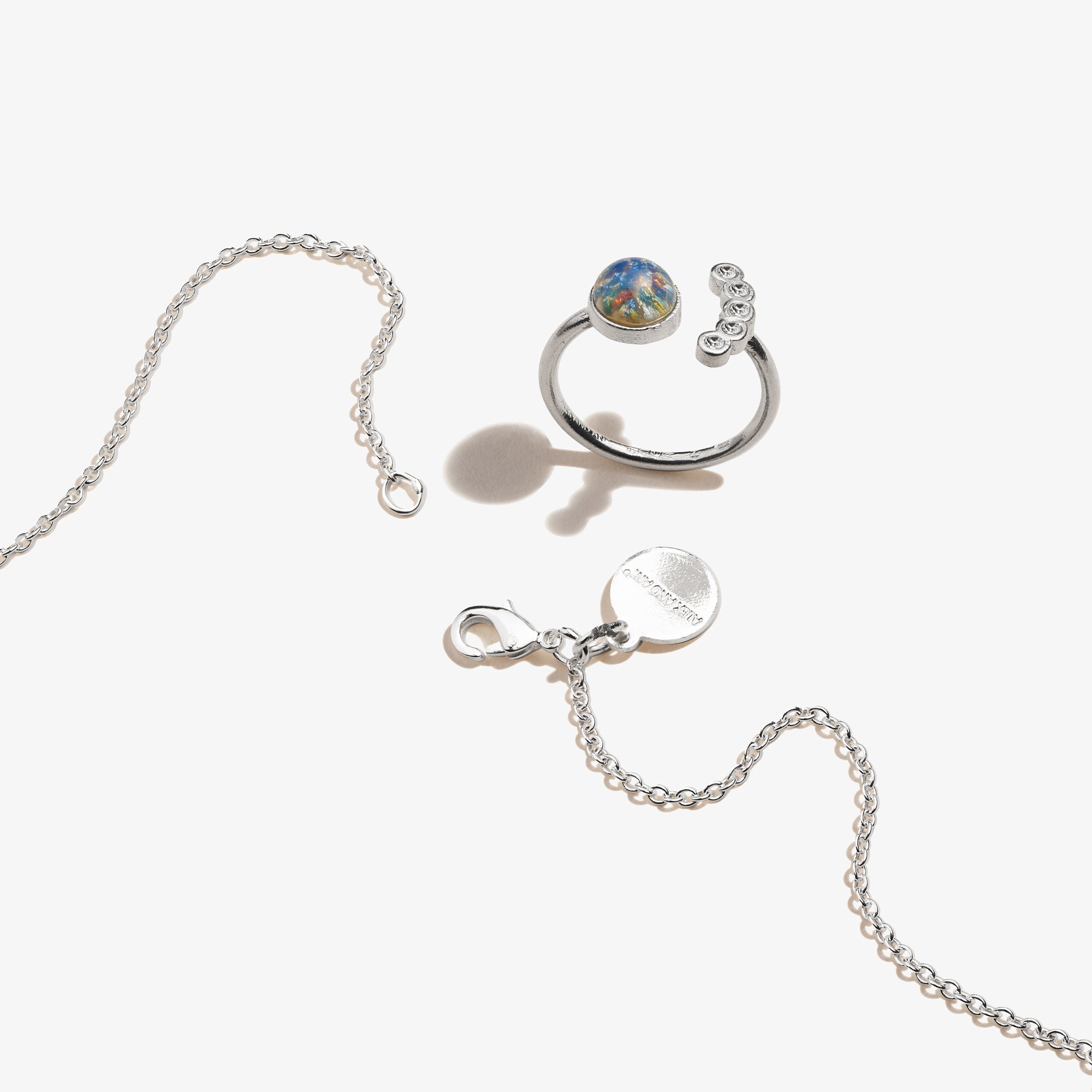 Star Charm Necklace + Crystal Ring Gift Set