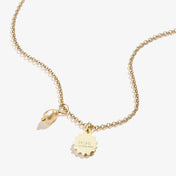 Daisy + Pearl Duo Charm Necklace