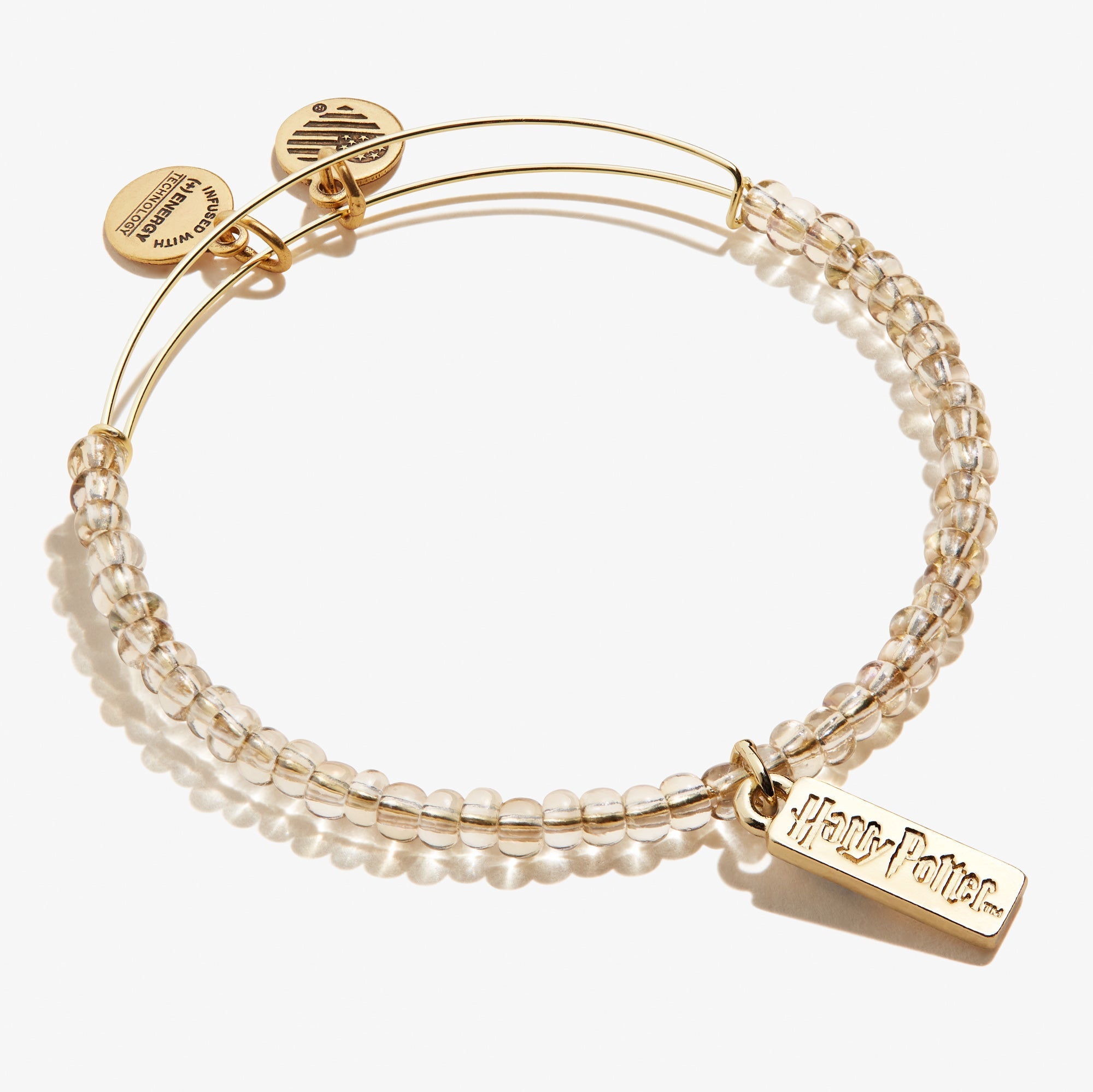 Harry Potter™ Illumination Beaded Charm Bangle, Gold
