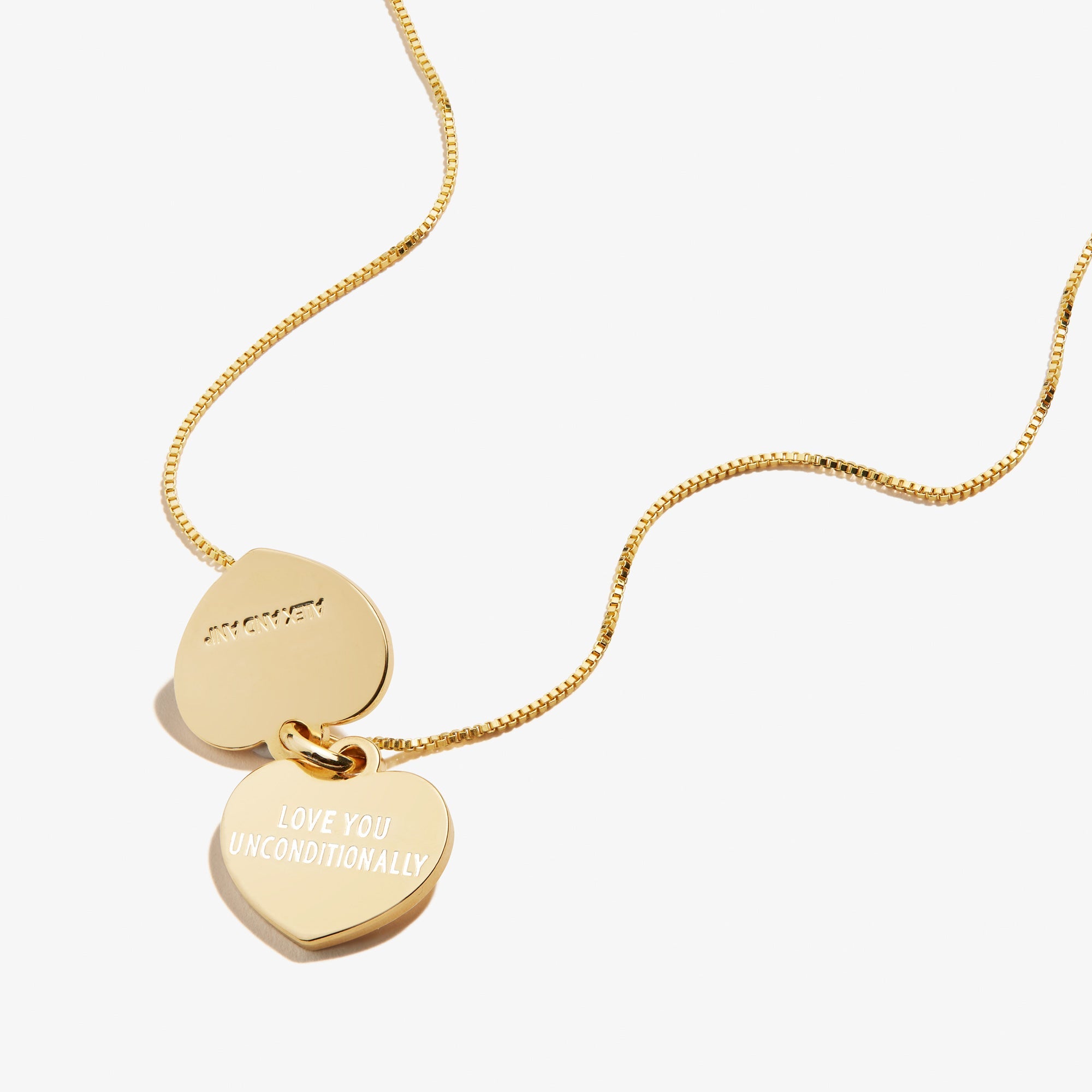 'Love You Unconditionally' Mom Duo Charm Necklace