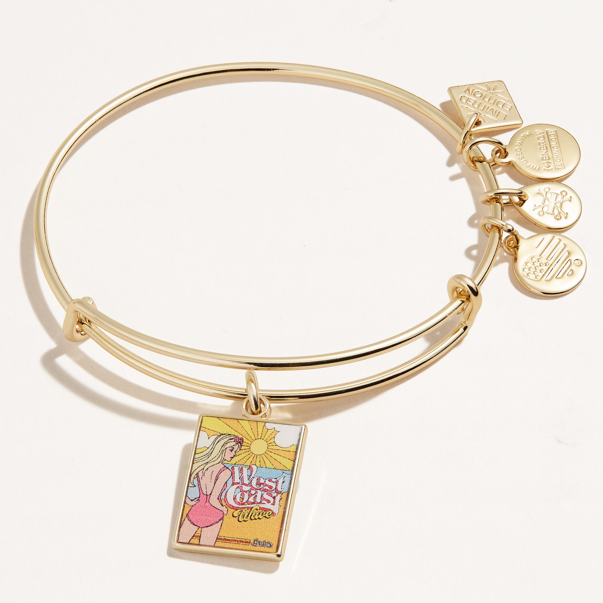 Malibu-Barbie-50Th-Anniversary-West-Coast-Wave-Charm-Bangle-Gold-Front-AS21EBMBWCWSG.jpg