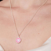 Crystal Evil Eye Necklace, Adjustable